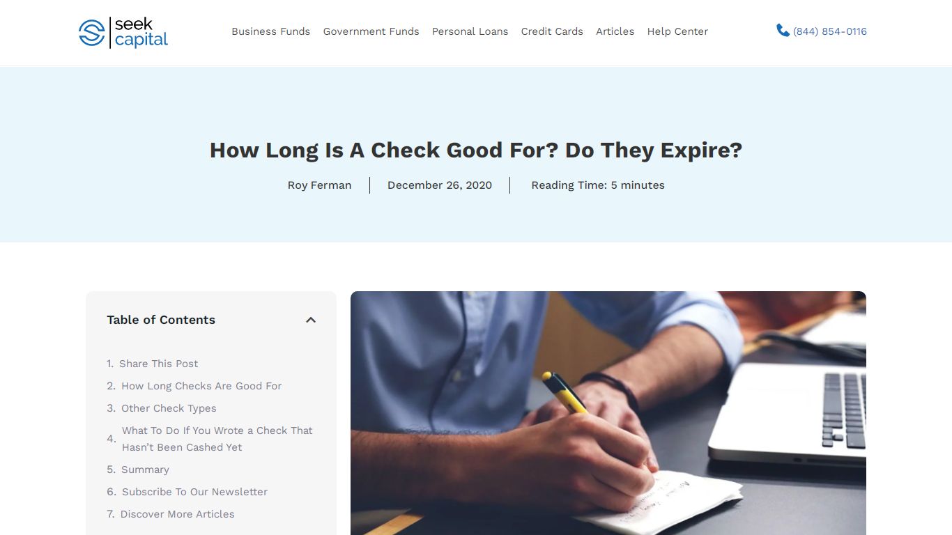 How Long Is a Check Good For? Do They Expire? – Seek Capital